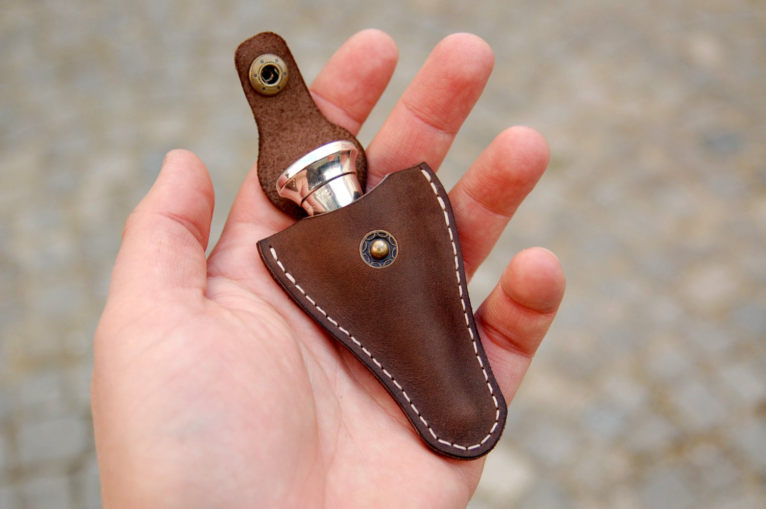 Personalized leather mouthpiece holder for french horn with Etsy