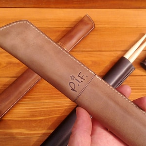 Personalized leather drumstick bag,  drumstick holder,leather  drumstick case ,pouch,drummer, drumsticks, percussion,gift for drummer,rock
