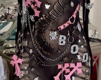 poster girl junk outfit | junky dress | rave set | birthday jumpsuit