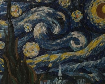 Starry Night By Van Gogh Handmade Bisazza Mosaic
