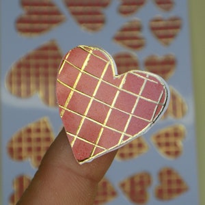 20 Shiny hearts. Stickers. Valentine&#39;s day.