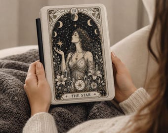 Magnetic Kindle Case | 100% PU Leather With The Star Tarot Illustration