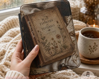 Kindle Case Boho, 100% PU Leather | Paperwhite 7 Floral Print