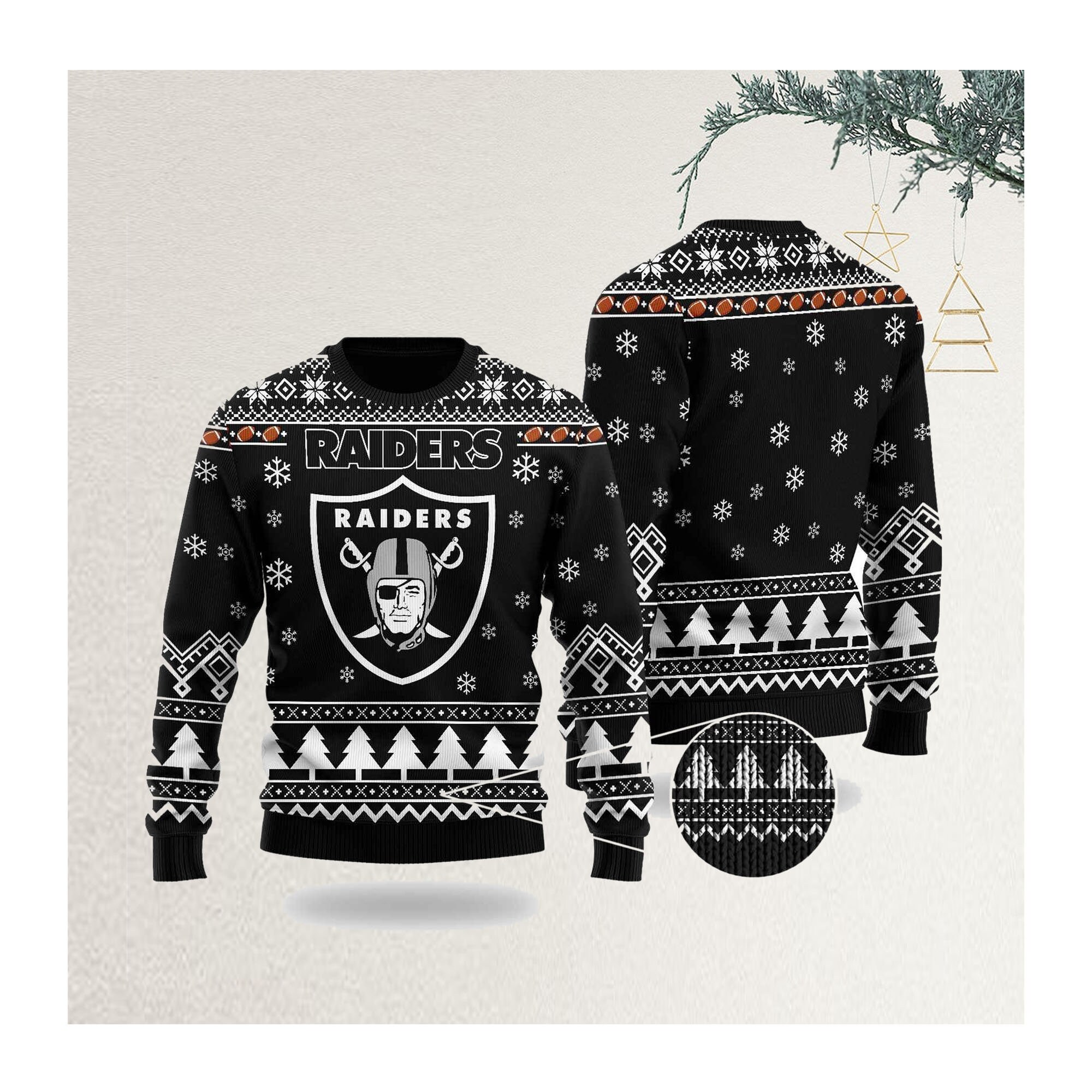 Raiders Ugly Sweater - Etsy