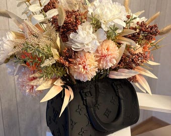 Luxury Handbag Vase | Fashion Inspired Decor | Vanity Shelf Accessory | Makeup Brush Organizer | Gift For Her