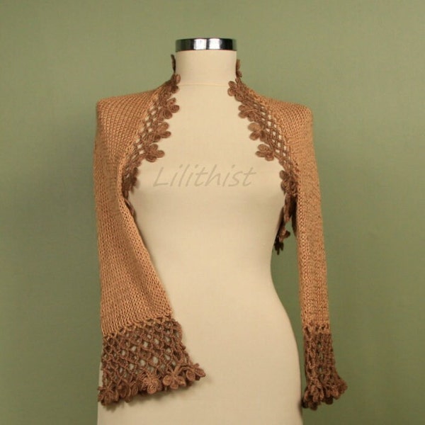 Hand Crochet Shrug Etsy