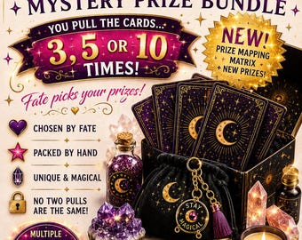 Tarot Pull Mystery Bundle | 3 or 5 or 10 Card Prize Reading