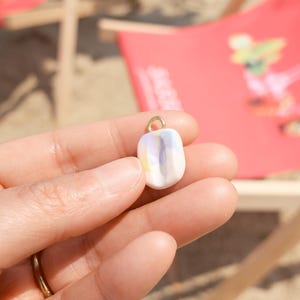 Pastel Pride Pendant · Handmade Polymer Clay · Matte Milky Pastel Swirl · Simple Calming Necklace Charm