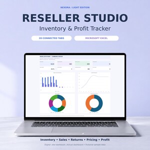 Spreadsheet voor wederverkopers, voorraad- en winsttracker voor Google Sheets en Excel