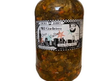 Gourmet MILD Olive Oil Giardiniera, hand made, small batch