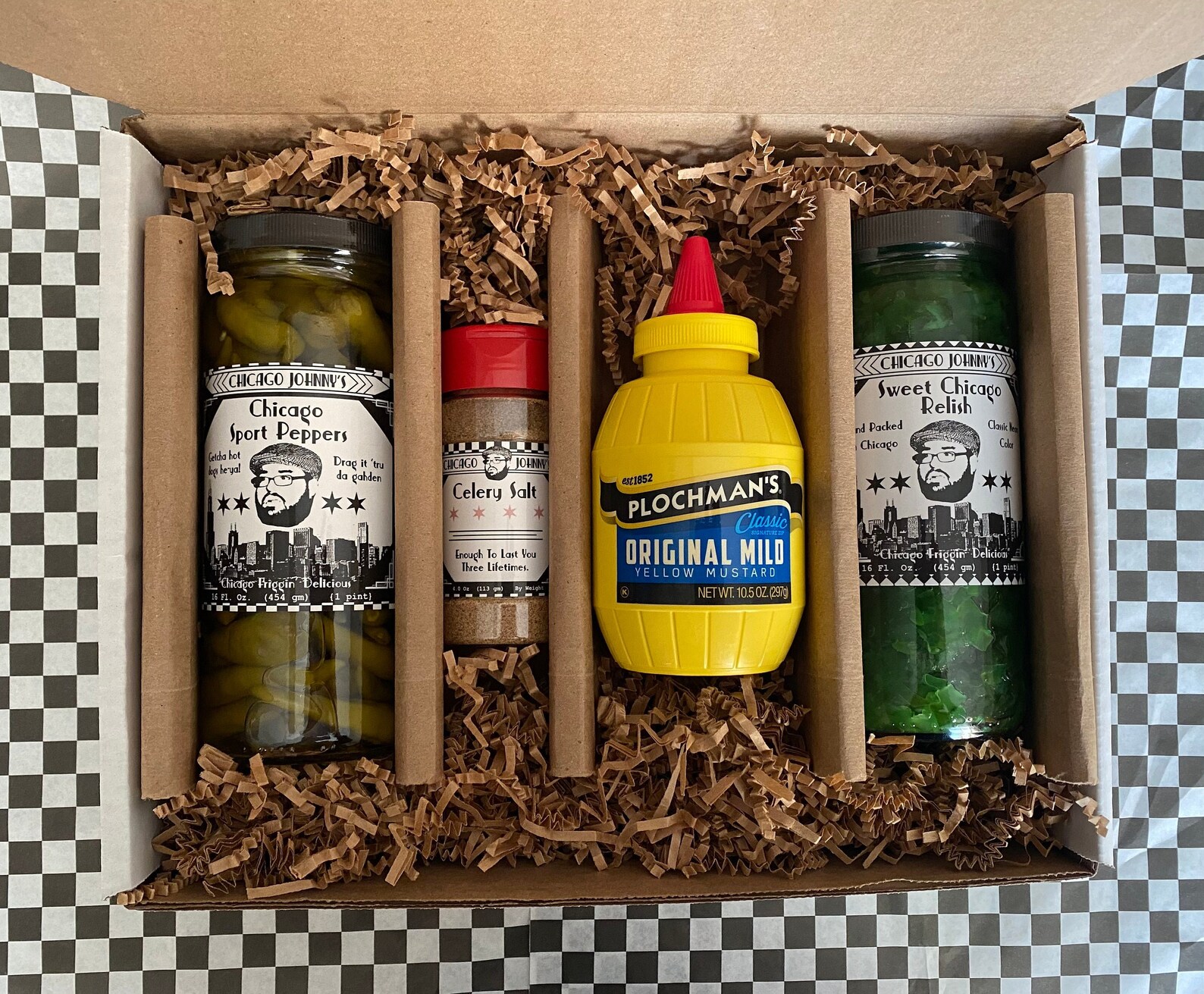 Chicago Hot Dog Gift Box to Make Chicago Style Hot Dogs Etsy