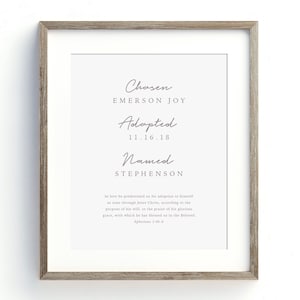 PRINTABLE Adoption Art Print, Customizable Adoption Gift, Adoption Art ...