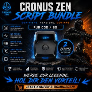Cod/BO Cronus Zen Scriptbundel, Premium Gaming Scripts Pakket, Professionele Gamer Setup, Direct Downloaden