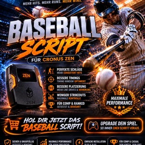 Script Baseball Zen, Guida Premium allo Script Baseball, Impostazioni Cronus Zen Baseball, Pacchetto di ottimizzazione del controller, Download della guida di configurazione