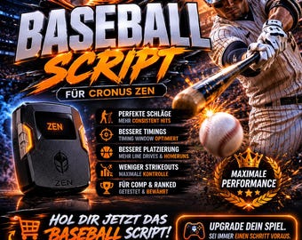 Baseball Zen Script, Premium Baseball Script Guide, Cronus Zen Baseball Settings, Controller Optimization Pack, Setup Guide Download