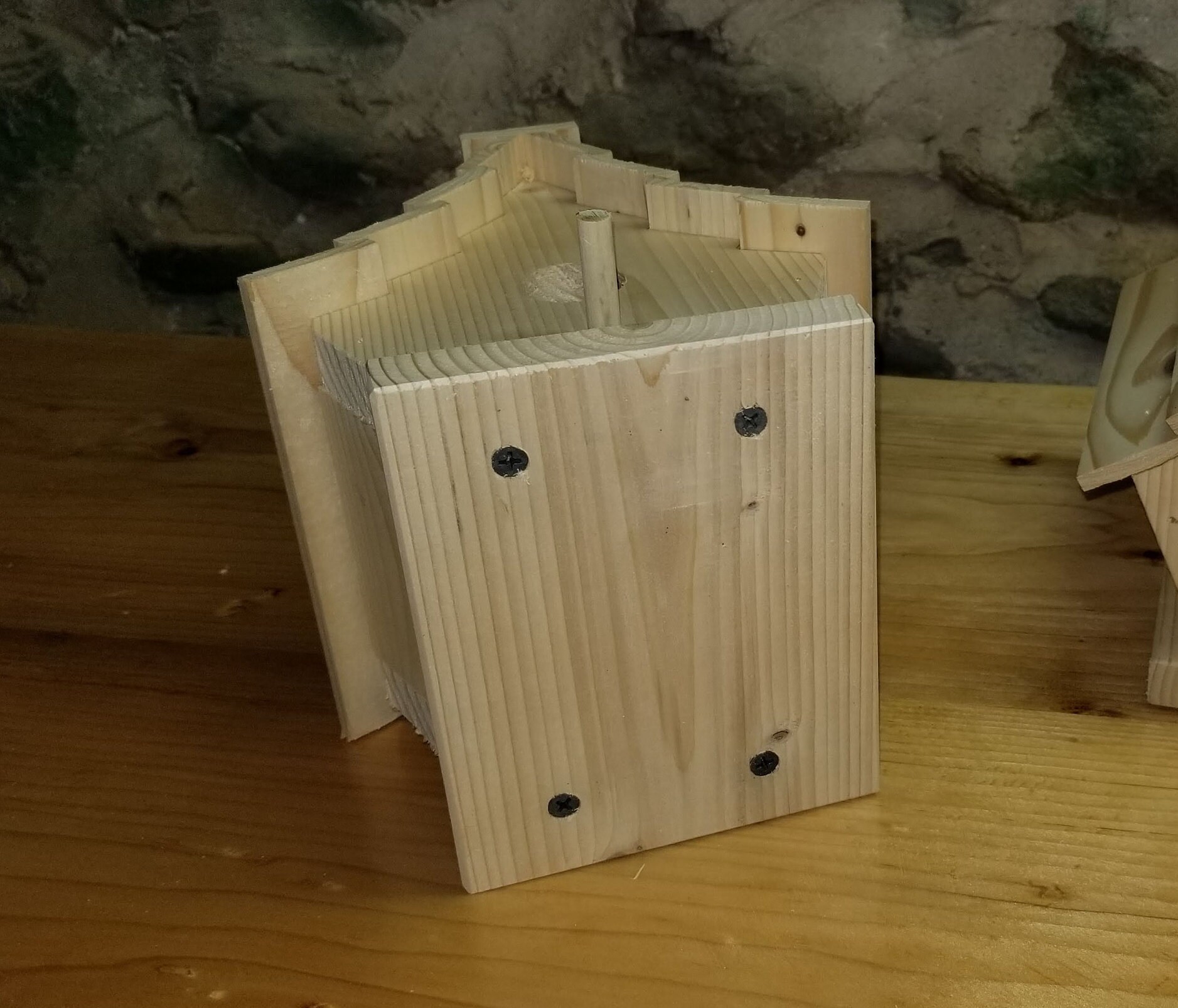 Wooden Birdhouse The Uptown