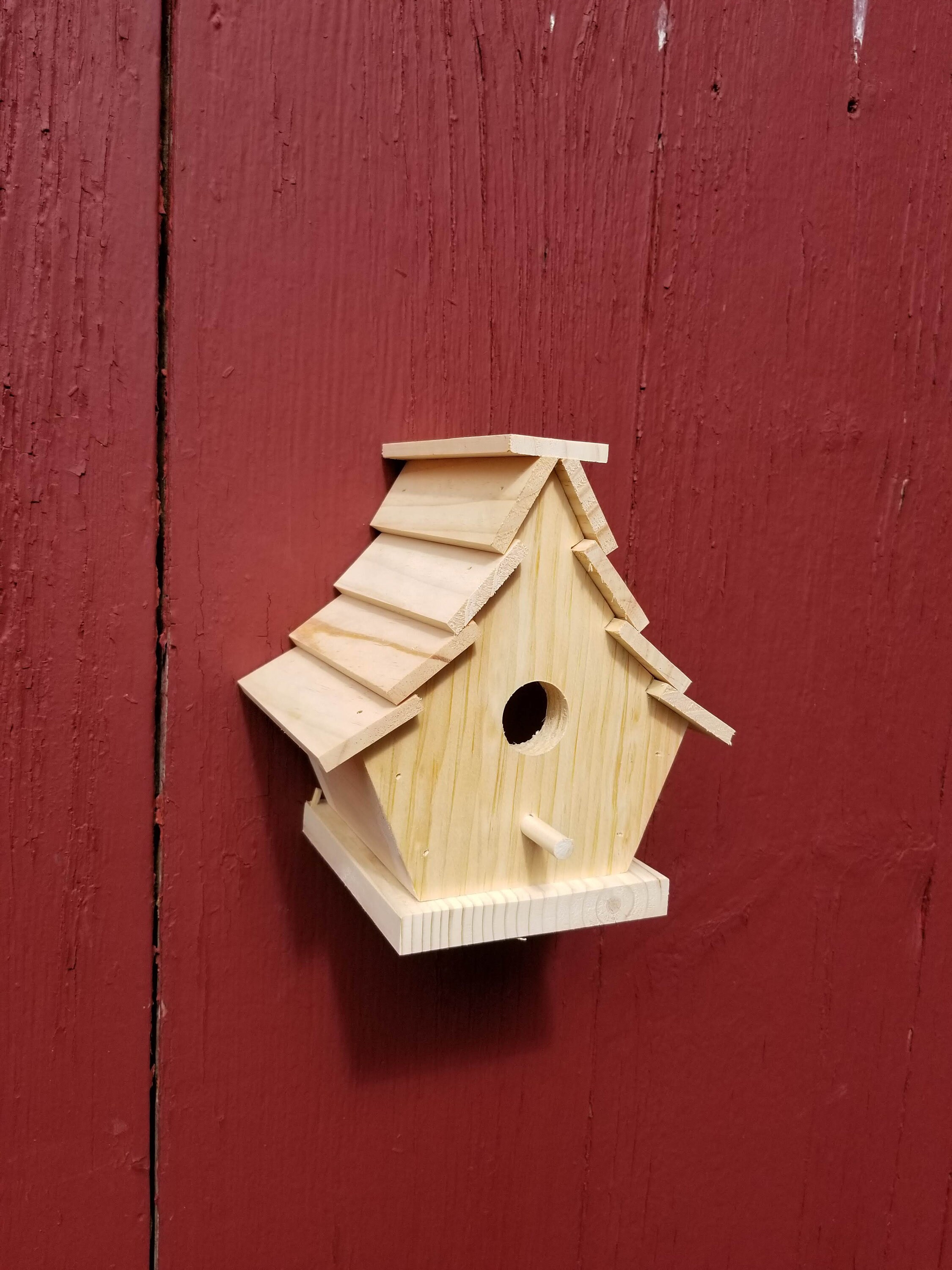 Wooden Birdhouse The Uptown