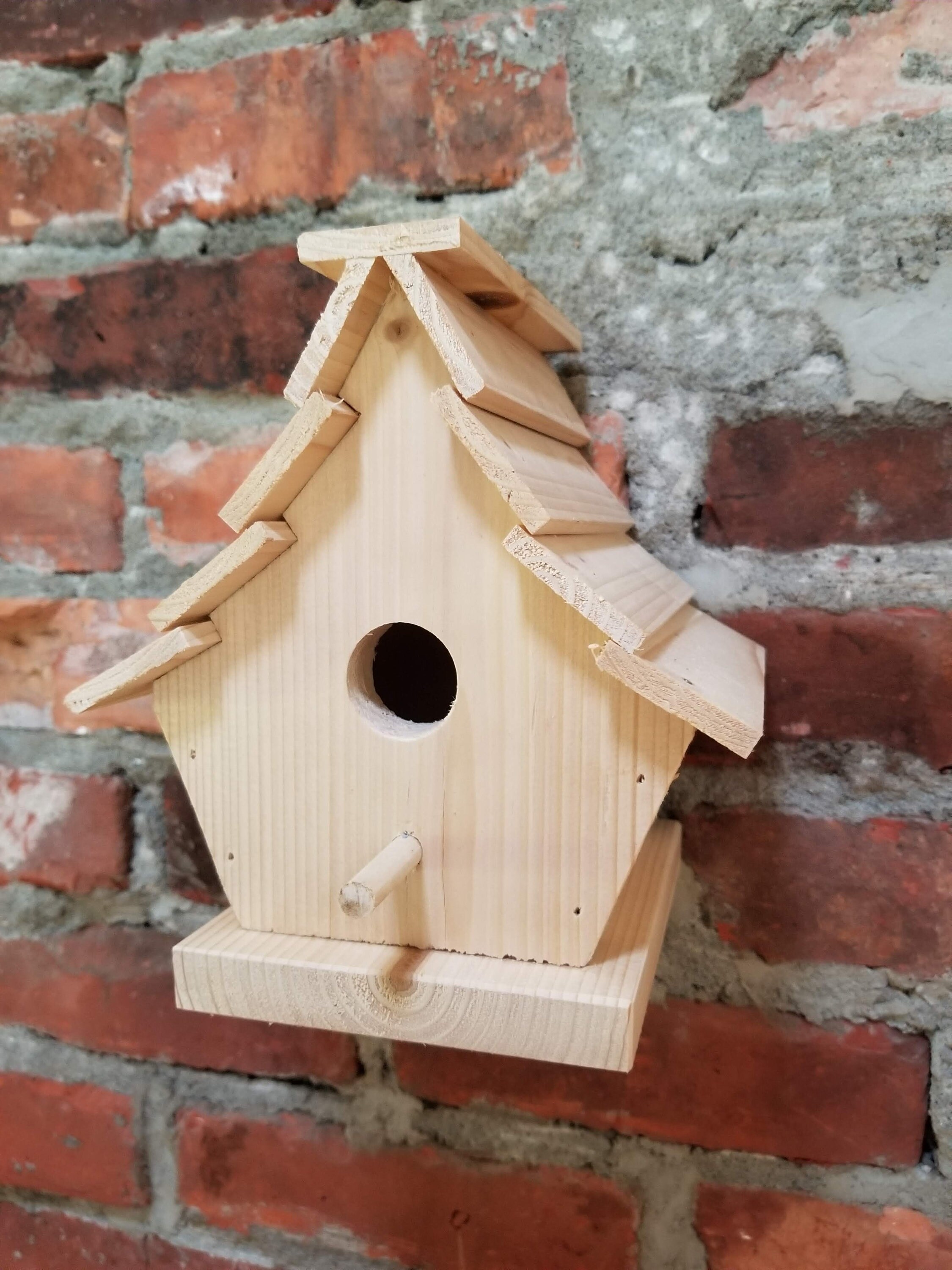 Wooden Birdhouse The Uptown