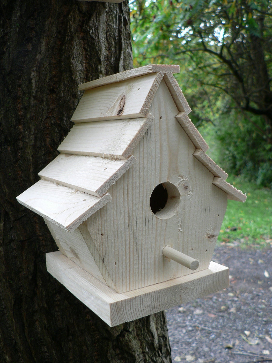Wooden Birdhouse The Uptown