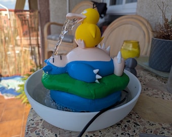 Snorlax & Psyduck Water Fountain