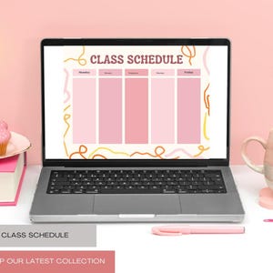 Orario settimanale delle lezioni stampabile / Scuola per bambini / Tabella della classe / Ritorno a scuola / Regalo per insegnanti