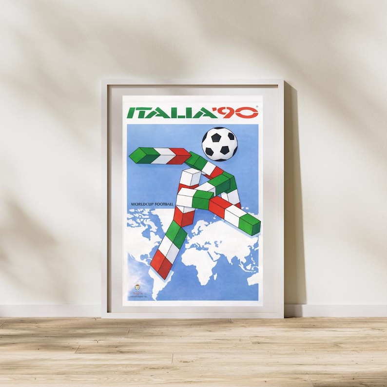 Vintage World Cup Soccer Poster Set | Retro Football Art Prints - Etsy