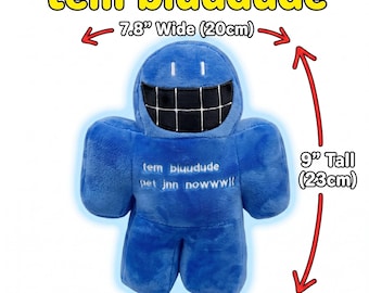 Forgotton Anne Plush Blue Big Mouth Forgotling Toy Soft Stuffed Animal Tem Bluudude Indie Video Game Collectible Gamer Gift