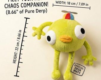 Roblox Forsaken c00lkidd Plush The Forgotten Game Green Frog Character Stuffed Animal Propeller Hat Gubby Figure Doll Gamer Gift