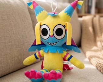 Piñata Acrobat Horror Gamer Gift-Dandy's World Yatta Plush Toy-Colorful Jester Doll Toon Stuffed Animal