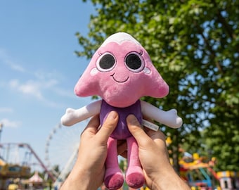 Dandy's World Plush Toy Cute Pink Umbrella Betty Stuffed Animal Kawaii Gamer Gift Roblox Mascot Horror Fanmade Toon Plushie