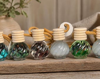 Crystal Car Diffuser | Hanging Air Freshener, Essential Oil Decor