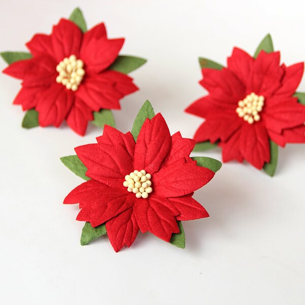 Paper Poinsettia Etsy