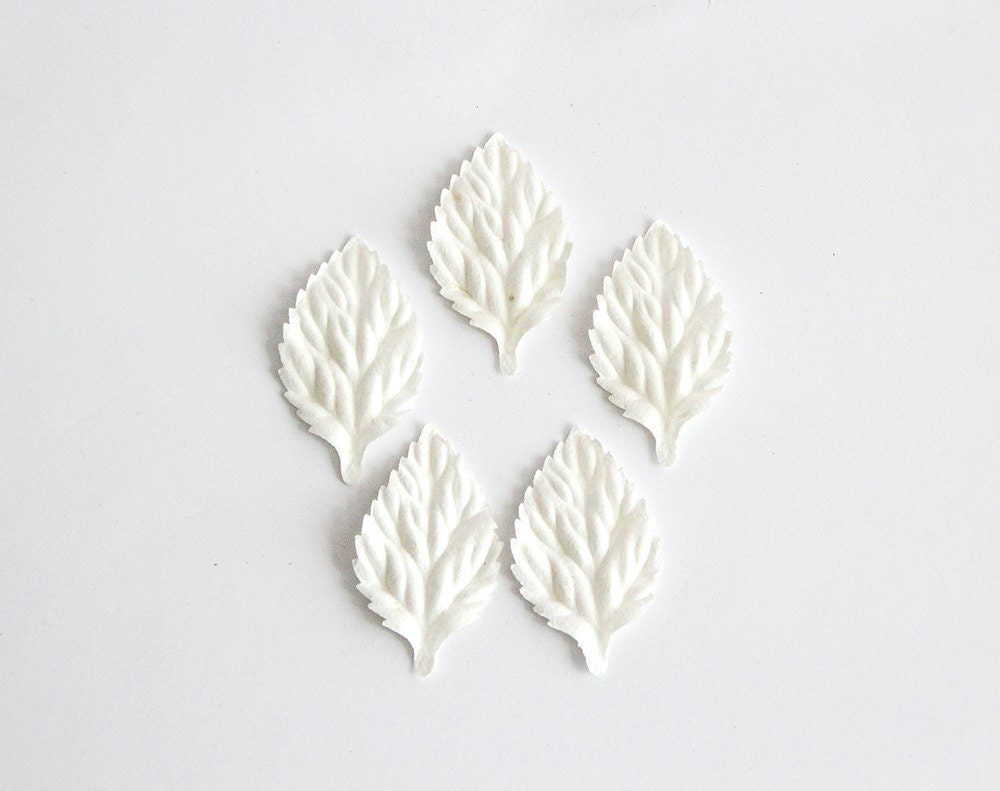 50 Pcs White Mulberry Paper Leaves 2.5 X 4 Cm 1 X 1/2 Etsy