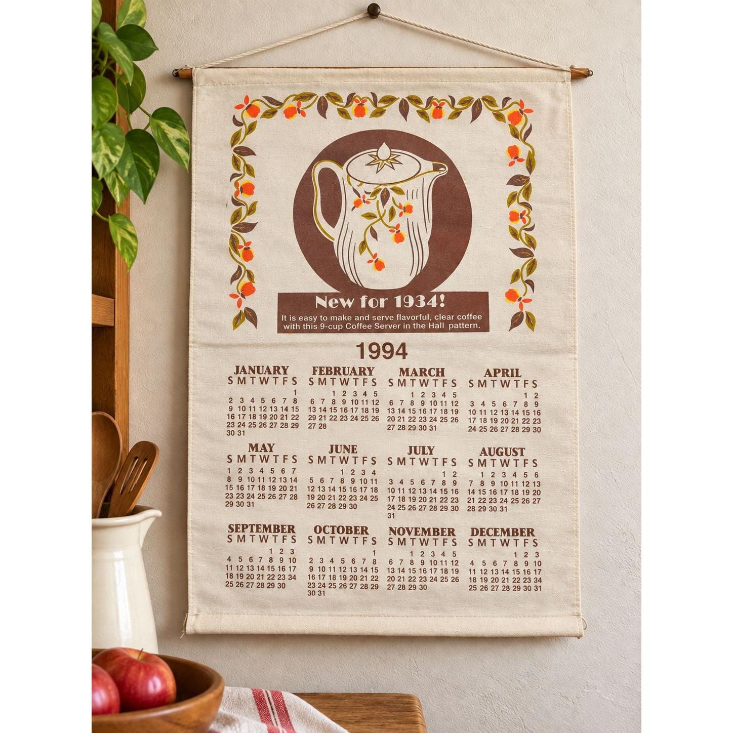 1994 Calendar - Etsy
