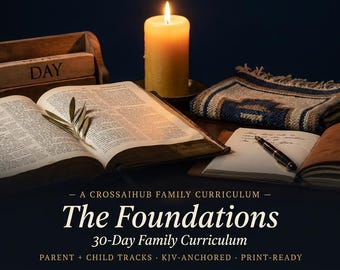 Foundations: 30 dagen gezinscurriculum | NBG-verankerde christelijke devotionele pdf | Ouder-kindtracks