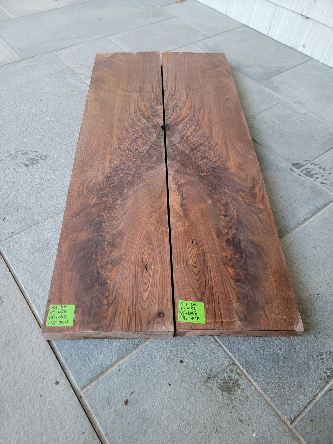 Live Edge Slab Book Matched Wood Etsy