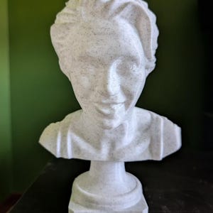 Op maat gemaakte 3D-geprinte buste van foto: gedetailleerd persoonlijk beeldhouwwerk
