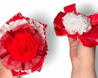 Set polscorsage en boutjes met lint