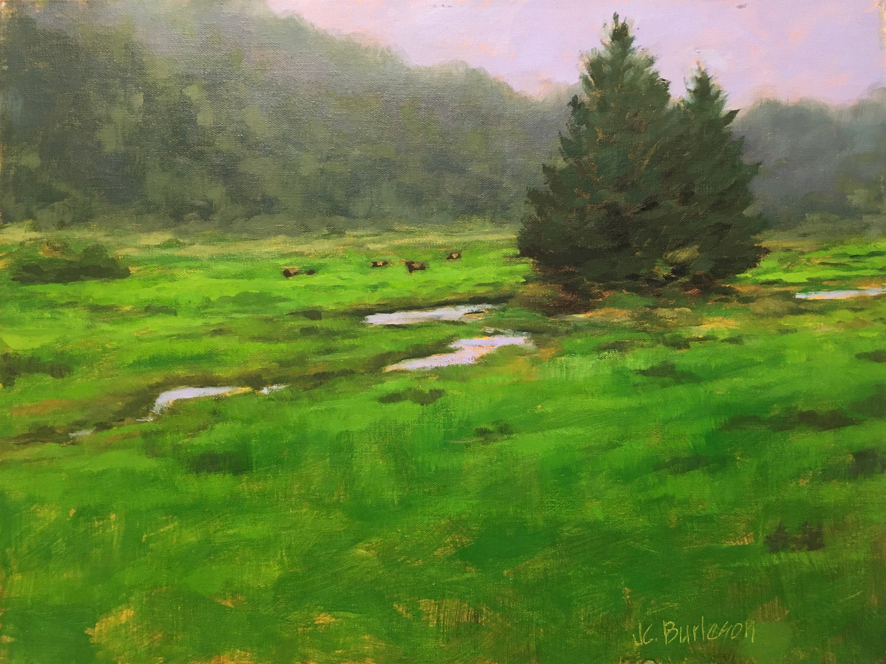自然風景画 Garry サイン入り Original Oil Painting: Dean's Creek Oregon Landscape, 12x16 - Etsy