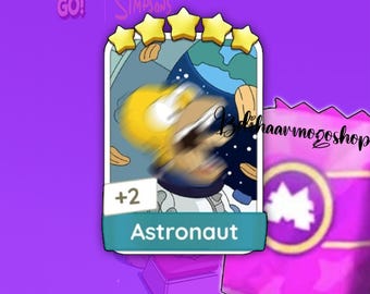 Monopoly Go! "Astronaut" Sticker 5 Star [ Set 19 ] New Season Album
