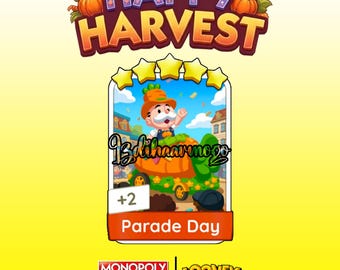 Parade Day – Monopoly Go! Sticker 5 Sterne [Set 14] Happy Harvest Album
