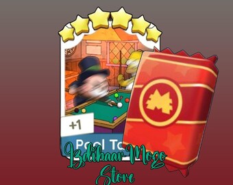 Monopoly Go! "Pool Table" Sticker 6 Star [ Set 18 ] New Season Album