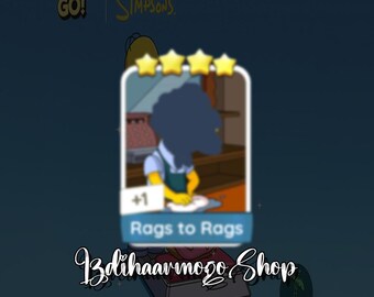 Monopoly_Go! Sticker 4 Star "Rags to Rags" Set 18 New Season Album