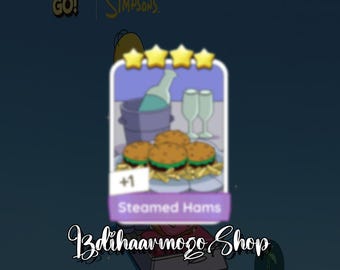 Monopoly_Go! Sticker 4 Star "Steamed Hams" Set 15 New Season Album