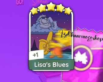 Monopoly Go! "Lisa's Blues" Sticker 5 Star [ Set 14 ] New Season Album