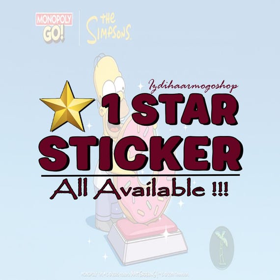 Monopoly_Go! Sticker 1 Star - All Available - New Season Album