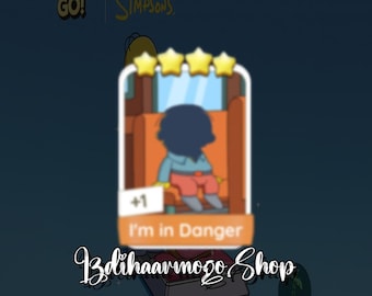 Monopoly_Go! Sticker 4 Star "I'm in Danger" Set 15 New Season Album