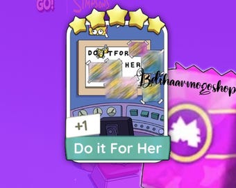 Monopoly Go! "Do it For Her" Sticker 5 Star [ Set 21 ] New Season Album