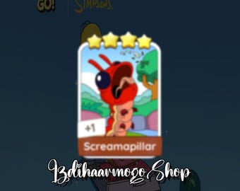 Monopoly_Go! Sticker 4 Star - Screamapillar - Set 13 New Season Album
