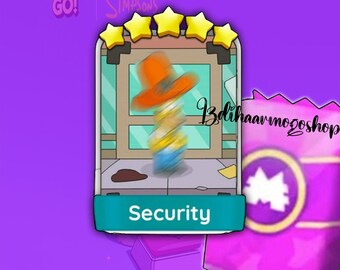 Monopoly Go! "Scurity" Sticker 5 Star [ Set 19 ] New Season Album